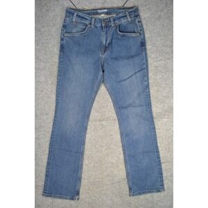 Tecovas Men 32x31 Premium Relaxed Jeans Blue Wash Straight Leg Denim (Tag 30x32)